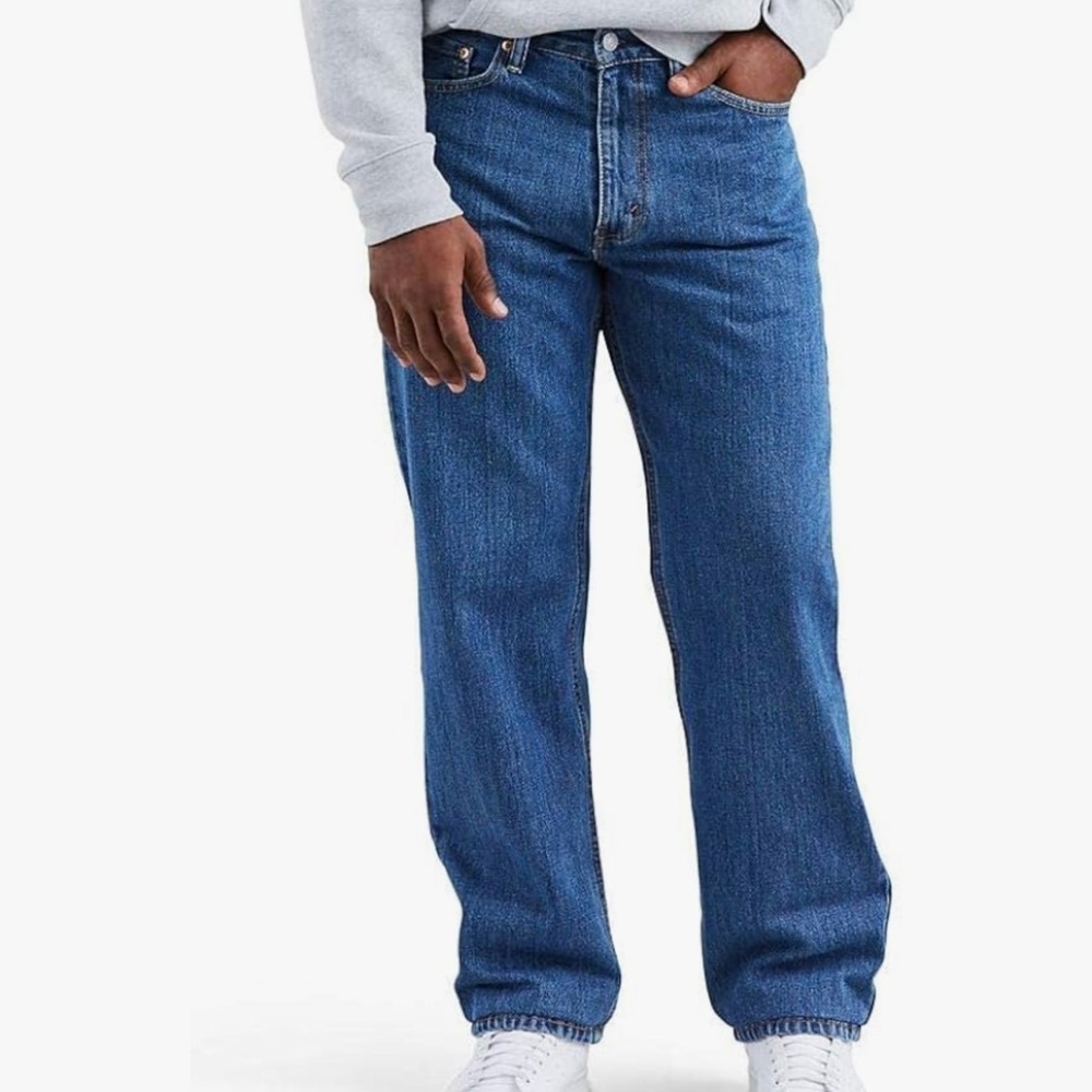 NEW Levi's 550 Blue Relaxed Fit Jeans 46X29 Denim
